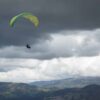 Paragliding at Sopó Colombia overlooking Embalse Tominé and Parque Pionono