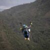 Paragliding at Sopó Colombia overlooking Embalse Tominé and Parque Pionono